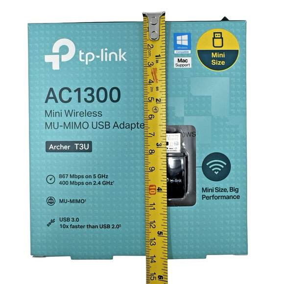 TP-LINK ARCHER T3U Archer AC1300 Mini Wi-Fi Mu Mimo USB Adapter Open Box - Picture 6 of 8